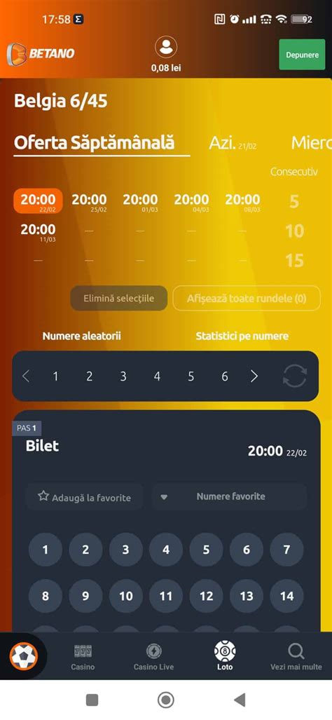lotto belgia rezultat 6 din 45